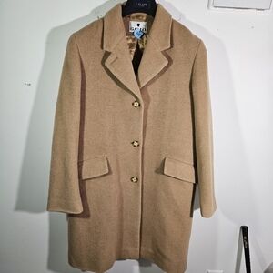 Vintage 90's Women's Gallo 100% Pure Camel Fur Tan Pea Coat!